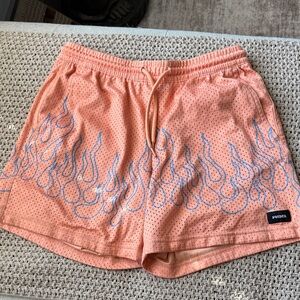 RSQ Coral Flame Athletic Shorts
